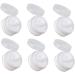 Housoutil 12 Pcs Portable Cosmetic Bottle Powder Box Powder Puff Holder Clear Powder Case Travel Pack Bottled 7.2X7.2cmx2pcs Whitex2pcs - Buy Online on GoSupps.com