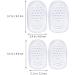 GLEAVI Silicone Gel Heel Cups - 4 Pairs of Anti-Slip Shoe Inserts & Cushions for Women | Comfortable Heel Grips & Height Pads - Buy Online on GoSupps.com