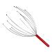Generic 1 x head massager scalp massage scratch with 12 fingers head scratches for deep relaxation hair stimulation and body stress relaxation massage brush head massage device with several red