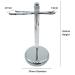 Premium Aluminum Shaving Brush Stand - Durable Holder Rack for Grooming Tools | 15cm x 7cm | Fast International Shipping - Buy Online on GoSupps.com