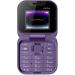 JHIALG Mini Flip Mobile Phone - FM Radio Voice Blacklist Vibration 2SIM for Elderly - Compact Foldable Design in Purple - Buy Online on GoSupps.com