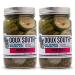 Angry Cukes, Dill Pickle Slices- 2 Pack