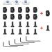 Aecktech MMloks Rail Section Accessories - Lightweight Aluminum, Matte Black (5-Piece Set) - Buy Online on GoSupps.com