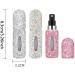 5ml Mini Perfume Refill Bottle - Travel-Friendly Pink Glitter Spray for Makeup & Perfumery - Buy Online on GoSupps.com