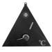 SudoreWell Sauna Thermometer Triangle made of black pine wood 17 x 15 x 2 cm by Opa/Lumo