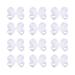 DEEKA 6 Inch White Grosgrain Ribbon Hair Bow Alligator Clips - 12 PCS Hair Accessories for Girls - Buy Online on GoSupps.com