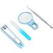 Elderly Nail Clippers with 2x Magnifying Glass Ergonomic Design for Fingers and Toenails - Buy Online on GoSupps.com