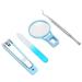 Elderly Nail Clippers with 2x Magnifying Glass Ergonomic Design for Fingers and Toenails