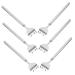 Frcolor 6st telescopic scratch rake back massage device scratches leg scratches filler pins Telescopic back scratches pull-out back scratch body tools stainless steel tickling