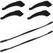 Anti Slip Holder Set for Glasses - 4 Silicone Ear Hooks & 2 Sports Cords - Black - Buy Online on GoSupps.com