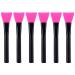 Milisten 6Pcs Silicone Facial Mask Brush Facial Mud Mask Brush Hairless Moisturizers Body Lotion Tools