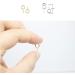 HUIHUIBAO 200pc Mini Metal Screw Eye Pins Hooks for Jewelry Making - 6x13mm (Gold/Silver) - DIY Crafts Findings - Buy Online on GoSupps.com