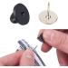Tie Tacks Blank Pins - 50 Pairs with PVC Rubber Pin Backs for Badge Insignia DIY Crafts - Buy Online on GoSupps.com