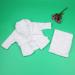 Zerodis Baby Bathrobe Towel Set - Soft Cotton White Photography Props for 3-6 Months | Colorful Swaddle & Costume Accessories - Buy Online on GoSupps.com