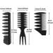 3-Piece Men's Styling Comb Set - Black Pompadour, Wide Tooth, and Streaker Comb for Wet, Curly, Thick, and Oily Hair - Buy Online on GoSupps.com
