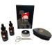 G.B.S Beard Care Grooming Kit For Men - Beard Oil Beard Balm Beard Growth Serum Military Beard Brush Mustache Trimming Scissors - Beard Styling Care Starter Gift Set for Men Chrome