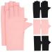 POPETPOP 4 Pairs Nail Gloves Manicure Gloves Protection Anti Uv Gloves Uv Rays Gloves Anti Fingerless Gloves Black Fingerless Gloves Women Nail Art Gloves Nylon Outdoor