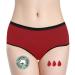 Noblood period underwear 2-3 tampons - washable - cotton - ecologically - menstruation - underwear for the period - periode briefs - absorbing - girls - XXS / 3XL Red -Mohina S