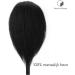 Desire of Goods Afro Training Head - Real Dark Brown Hair - 40 cm Hairdressing Mannequin with Stand - International Shipping Available - Buy Online on GoSupps.com