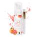 Eyelash shampoo eyelash foam clean eyelash extension eyes make-up/oil & dust/for salon and home use/cleaning brush 60ml (grapefruit)