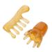 Fomiyes 4-Piece Resin Massage Comb Set | Gua Sha Scalp Massager & Anti-Static Hair Tool for Deep Relaxation - Buy Online on GoSupps.com