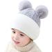 Crazy Bean Kids 3-in-1 Winter Windproof Hat and Scarf Set - Toddler Knitted Beanie - Grey - Buy Online on GoSupps.com