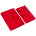Webake Silicone 3 Inch and 4 Inch Round Disc Pan Set of 2 - Ideal for Cake, Muffin Tops, Buns, Custards, Tarts, Resin Coasters - 6 Cavity, Red - Buy Online on GoSupps.com