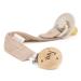 AngelicArt pacifier strap with engraved name for boys and girls - large selection of colors - gift for baby (natural)