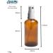 Buy 5 x 100ml Brown Glass Spray Bottles with Pump Atomizer & Protective Cap - Ideal for Essential Oils & DIY Projects | International Shipping Available - Buy Online on GoSupps.com