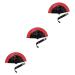 ABOOFAN 3pcs Silk Hand Fan Wedding Fans Foldable Fan Mini Japanese Style Fan Japanese-Style Miss Folding Fan As Shownx3pcs Size 1x3pcs