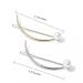 Qeuly 2 Pcs Minimalist Hair Clips Barrettes for Women - Moon Smile Pearl Hair Pins (Silver+Gold) - Buy Online on GoSupps.com