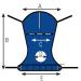 Invacare Full Body Sling with Commode Opening - Medium, Polyester, R114 Binding Purple - Buy Online on GoSupps.com