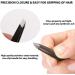 Professional 3-Part Eyebrow Tweezers Set - Stainless Steel Precision 10x Magnification Pink - Ideal for Eyebrows Ingrown and Facial Hair Removal - Buy Online on GoSupps.com