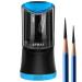 AFMAT Artist Pencil Sharpener  Charcoal Pencil Sharpener  Long Point Pencil Sharpener  Art Pencil Sharpener for 6-9.6mm Large Pencils  Rechargeable Pencil Sharpeners for Art Pencils-Blue