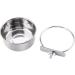 Stainless Steel Parrot Feeder | Hanging Food Bowl for Bird Cage | Raised Feeding Station with Drinking Cup (L) - Buy Online on GoSupps.com