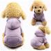Idepet Dog Hoodie - Warm Cotton Coat for Small Medium Dogs & Puppies (Teddy Chihuahua) - Stylish Purple Jacket - Buy Online on GoSupps.com