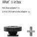  2 Packs - Atmoshue 1/4" Female Thread to Hot Shoe Adapter Hot Shoe Mount Adapter with 1/4 to 1/4" Male Screw Adapter for Magic Arm Monitor Video Light - Buy Online on GoSupps.com