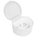 Prohesese cup holder case portable-Retainer box tooth-retainer storage box for artificial teeth prosthesis bath box toothed polluting shells white