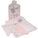 Baby Hooded Towel Set with Flannel Face Cloths - 5 Piece Bath Time Bundle (Pink) - Buy Online on GoSupps.com
