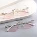 XINGNIAN 2 Pack Rimless Square Reading Glasses - Anti-Blue Light Gradient Sunglasses - Metal Oversized Readers in Gold & Silver - 2.5x Magnification - Buy Online on GoSupps.com