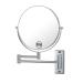 Wall Mounted Makeup Mirror 10x Magnifying Mirror 8" Two-Sided Swivel Extendable Mirror for Bathroom, Chrome Finish (Chrome) Chrome,10x