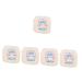 Plafope 5 pieces Women's bonds Storage Pocket Ornament Container Organizer Wall Courts For Travel Container Feminine Product Organizer Tampon Storage Pocket Women's Bonds Pads Weißx5st 1 piece (1 Pack)