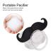Cute Lip Beard Teething Pacifier for Babies 6-18 Months | Adorable Baby Pacifier with 11 Curly Beard - Buy Online on GoSupps.com