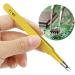 LUKEO 6PCS Stainless Steel Tweezers Set for Electronics & Phone Repair - Yellow Eyebrow/Eyelash Tool Kit - Buy Online on GoSupps.com
