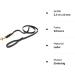 Buy CopcoPet Black Leather Dog Leash - 2.5m x 8mm with Brass Snap Hook | International Shipping Available - Buy Online on GoSupps.com