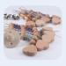 Ibeafilly Baby Pacifier Chain Clip | Unisex Silicone & Wood Pacifier Strap | Triangle Design for Bibs - Buy Online on GoSupps.com