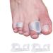 Gel-toe separators toes separator correction 4-pack toe spreader toe correction for men and women bales hammer toe overlapping toes claw tissue relieve foot pain