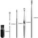 Stainless Steel Ear Pick Earwax Removal Tool Kit - 6 Pcs with Cleaning Brush and Storage Box - Buy Online on GoSupps.com