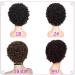 Short Afro Kinky Curly Human Hair Wig for Black Women - Medium Brown 6.5 Inch - African American Wig 30 - Buy Online on GoSupps.com