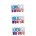 Lurrose Glitter Nail Art 30 Pcs Mica Powder Nail Gel Polish Glitter Nail Mica Pigment Powder Eye Shadow Cosmetic